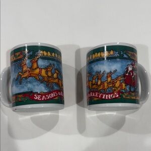 Seasons greetings holiday mug set